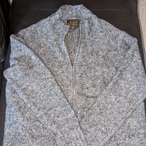 Lucky Brand Men's Heathered Gray Zip-Up Sweater